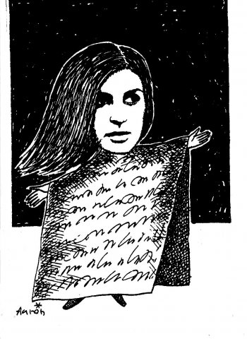 Caricatura de Aarón 1, 1993